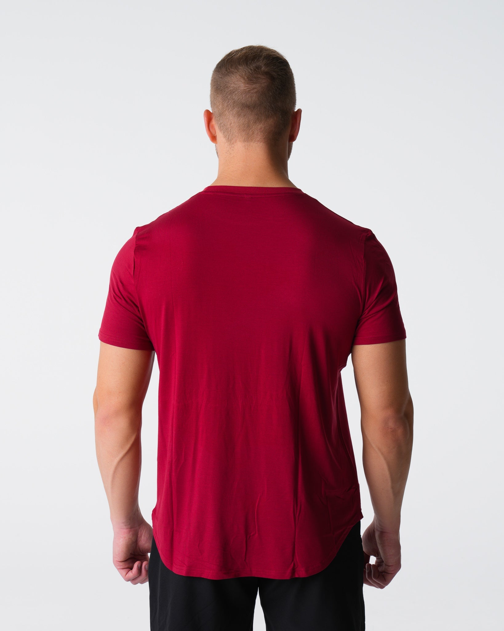 Crimson Tech Fitted Tee Crimson | NVGTN Online
