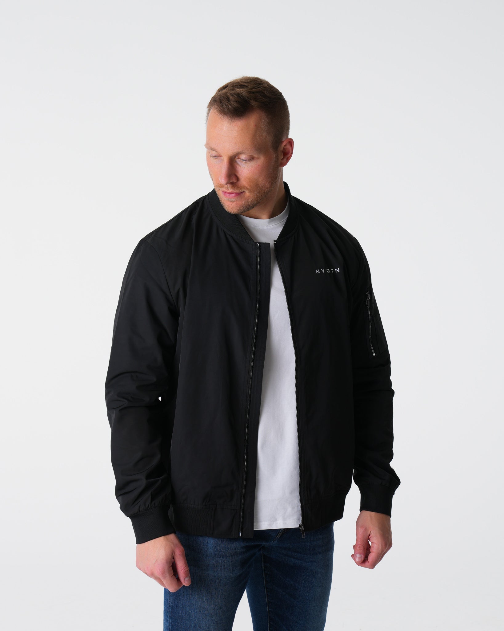 Black Bomber Jacket Black | NVGTN Discount