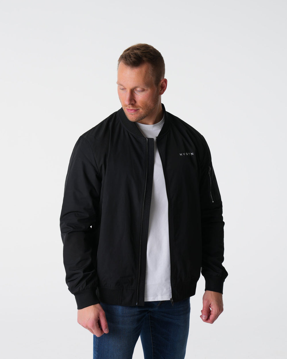 Black Bomber Jacket Black | NVGTN Discount