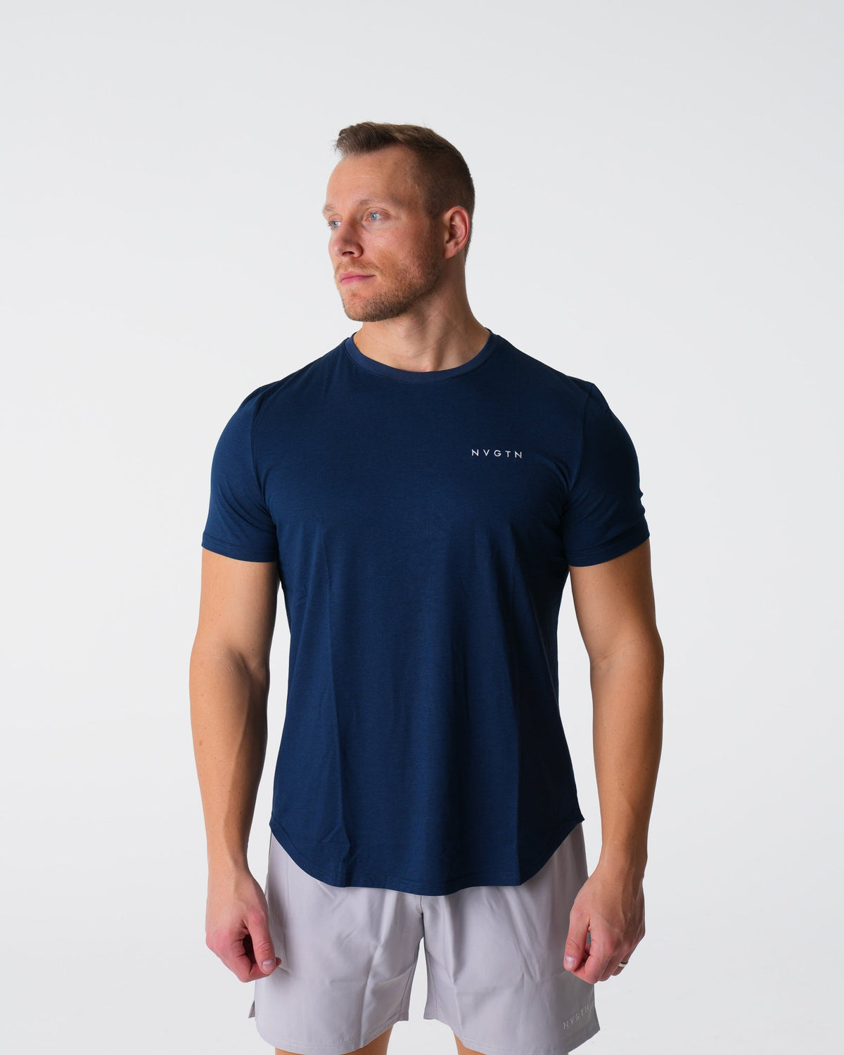 Navy Pulse Fitted Tee Navy | NVGTN Near Me