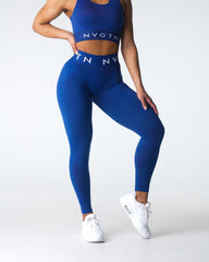 Navy Sport Seamless Leggings Navy | NVGTN US