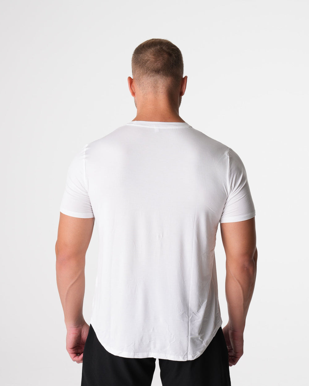 White Tech Fitted Tee White | NVGTN Near Me