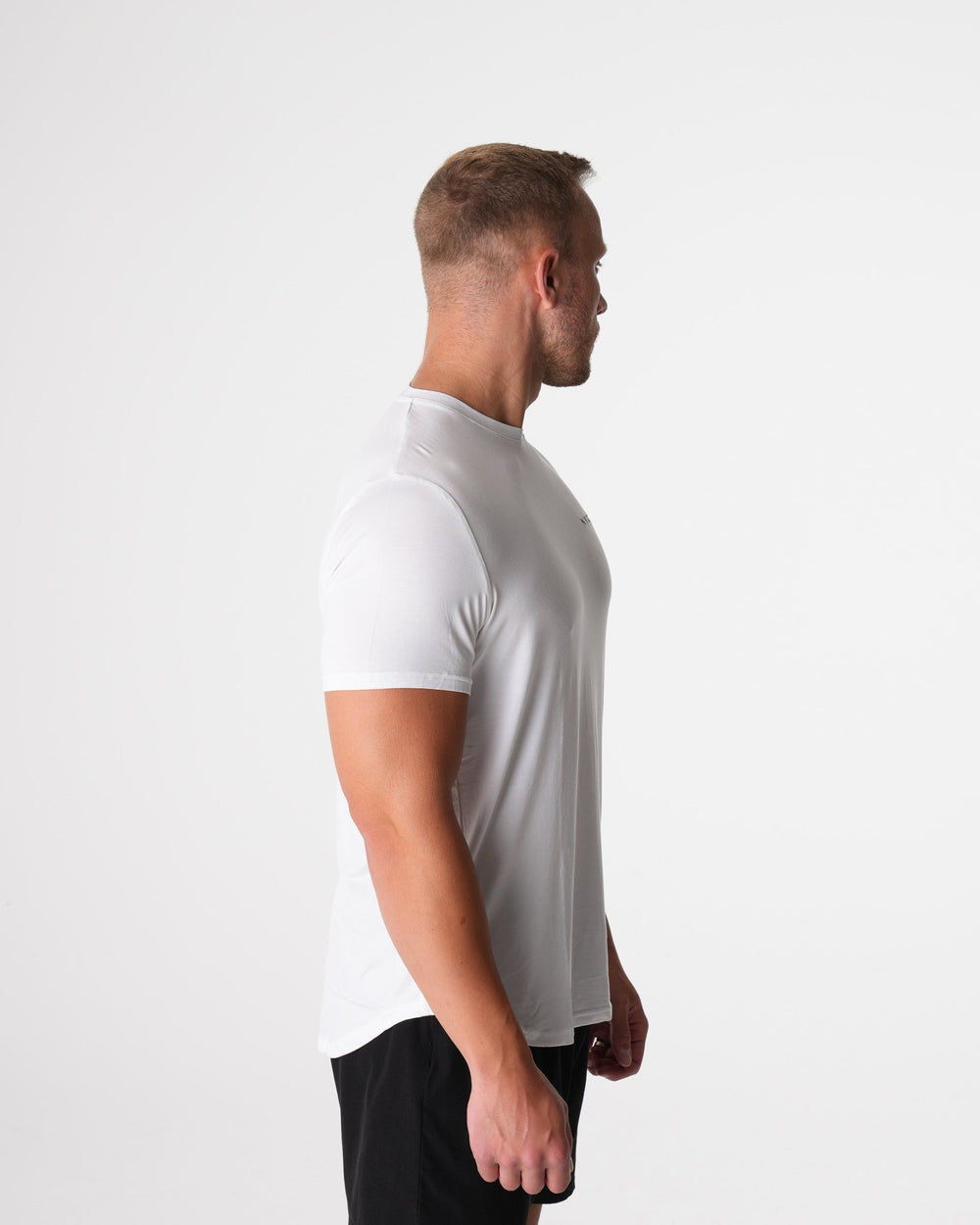 White Tech Fitted Tee White | NVGTN Near Me