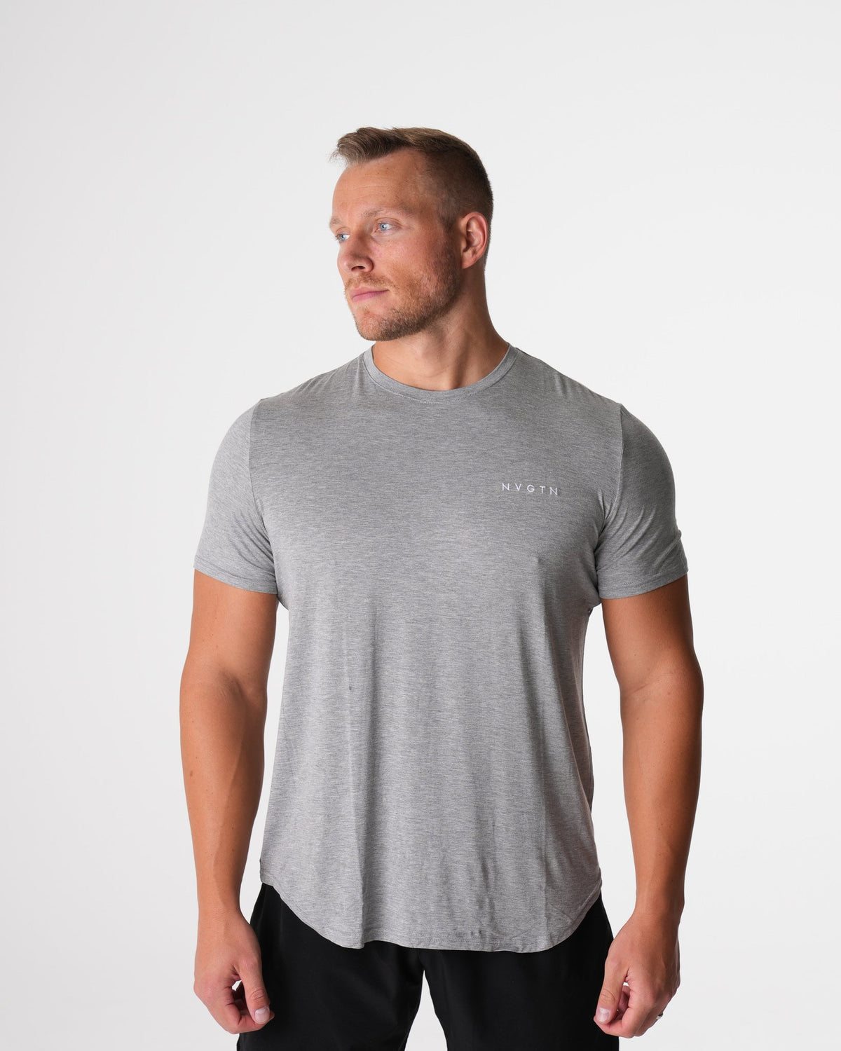Grey Tech Fitted Tee Grey | NVGTN Outlet
