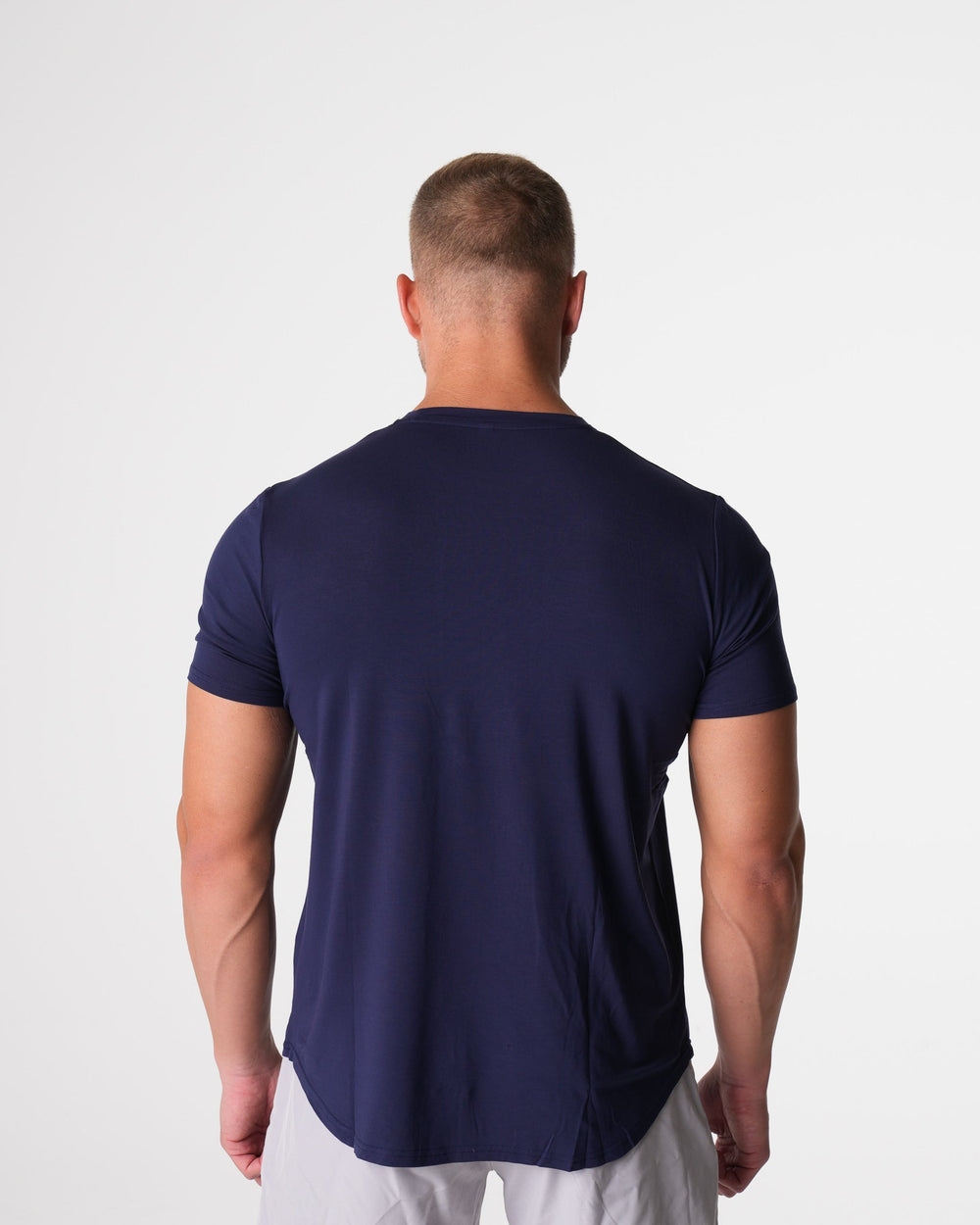Navy Tech Fitted Tee Navy | NVGTN Online Shop