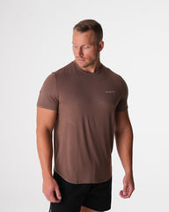 Mocha Tech Fitted Tee Mocha | NVGTN New