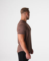 Mocha Tech Fitted Tee Mocha | NVGTN New