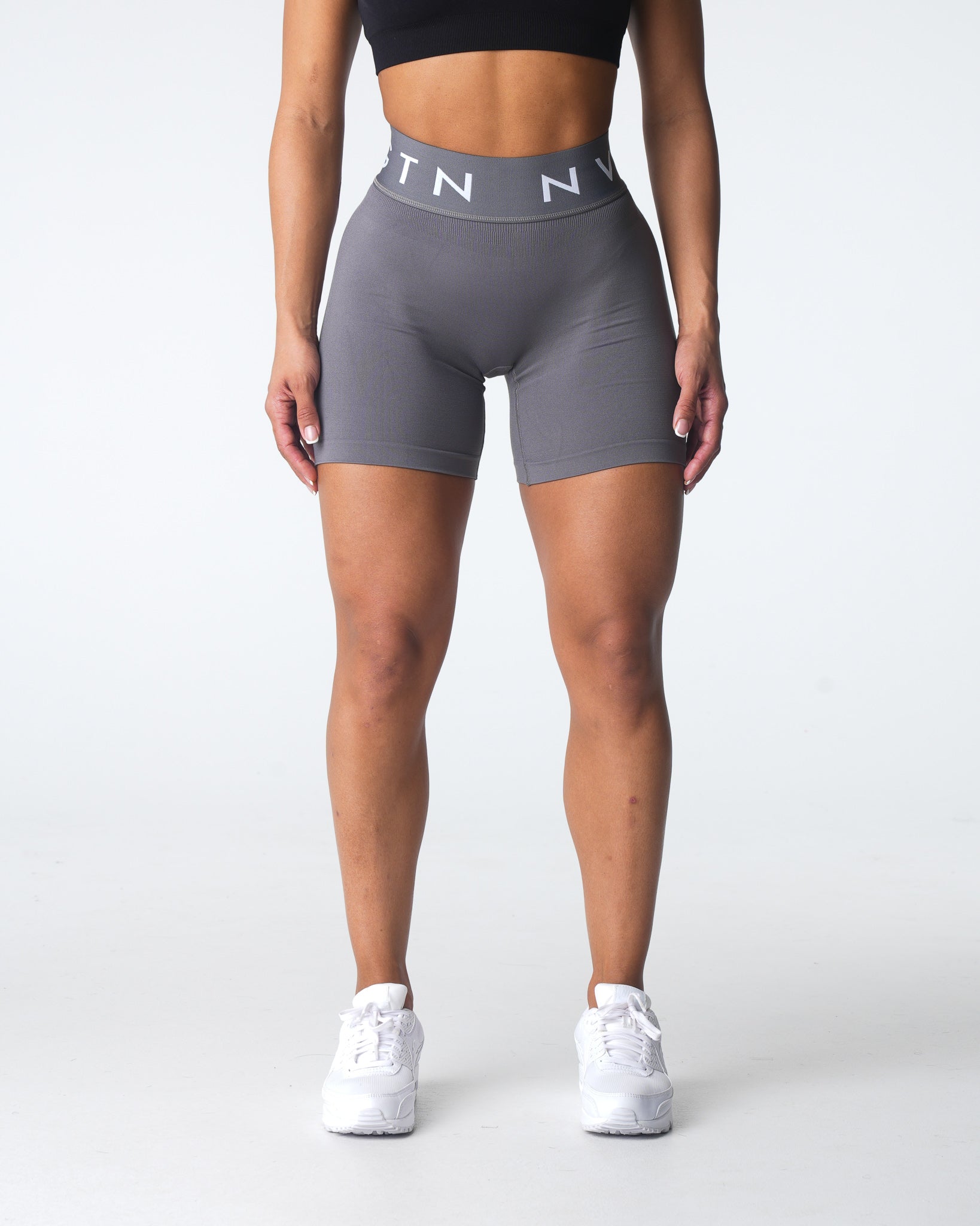 Charcoal Sport Seamless Shorts Charcoal | NVGTN Outlet