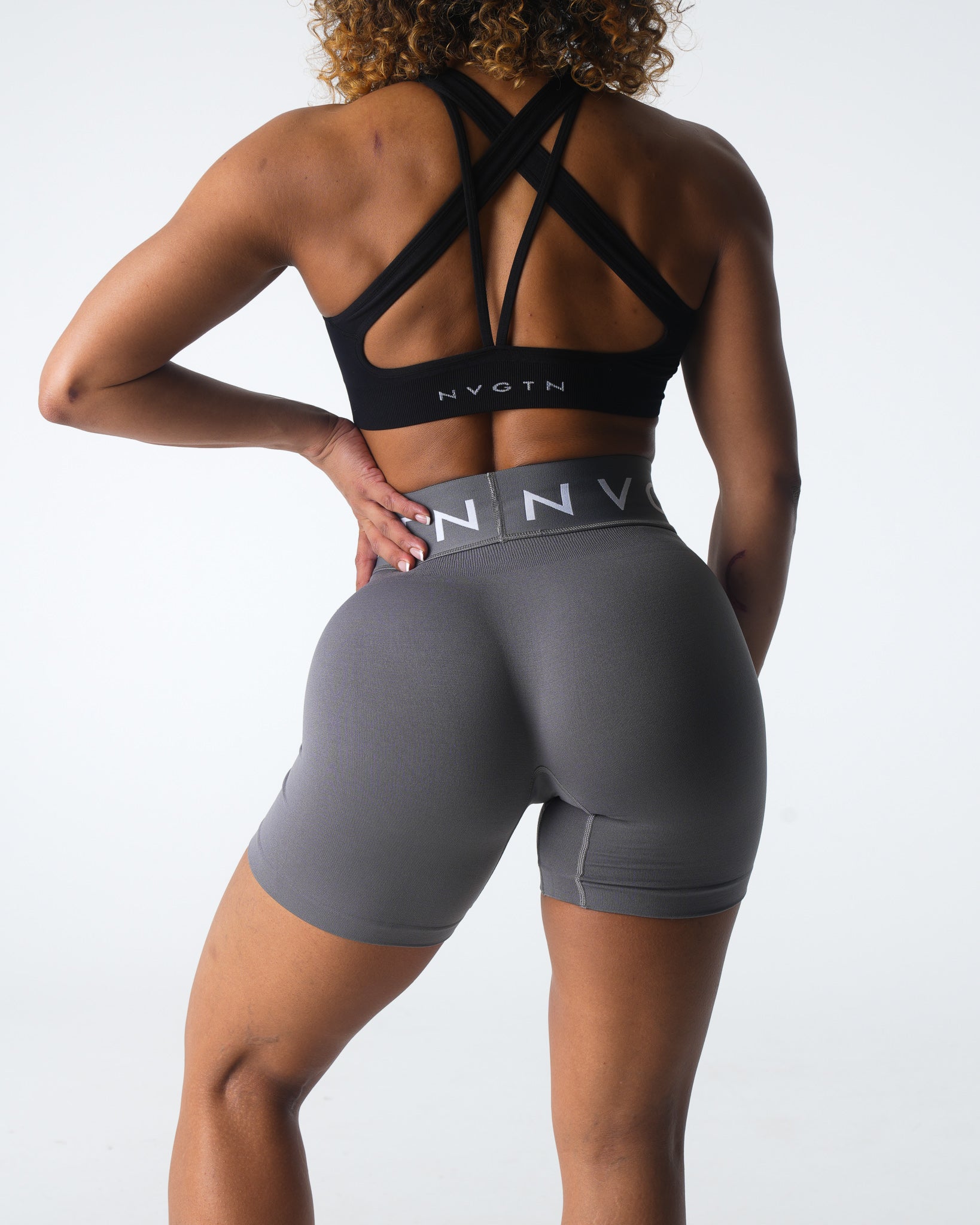 Charcoal Sport Seamless Shorts Charcoal | NVGTN Outlet