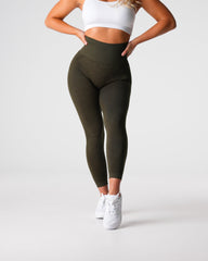 Olive Contour 2.0 Seamless Leggings Olive | NVGTN Outlet