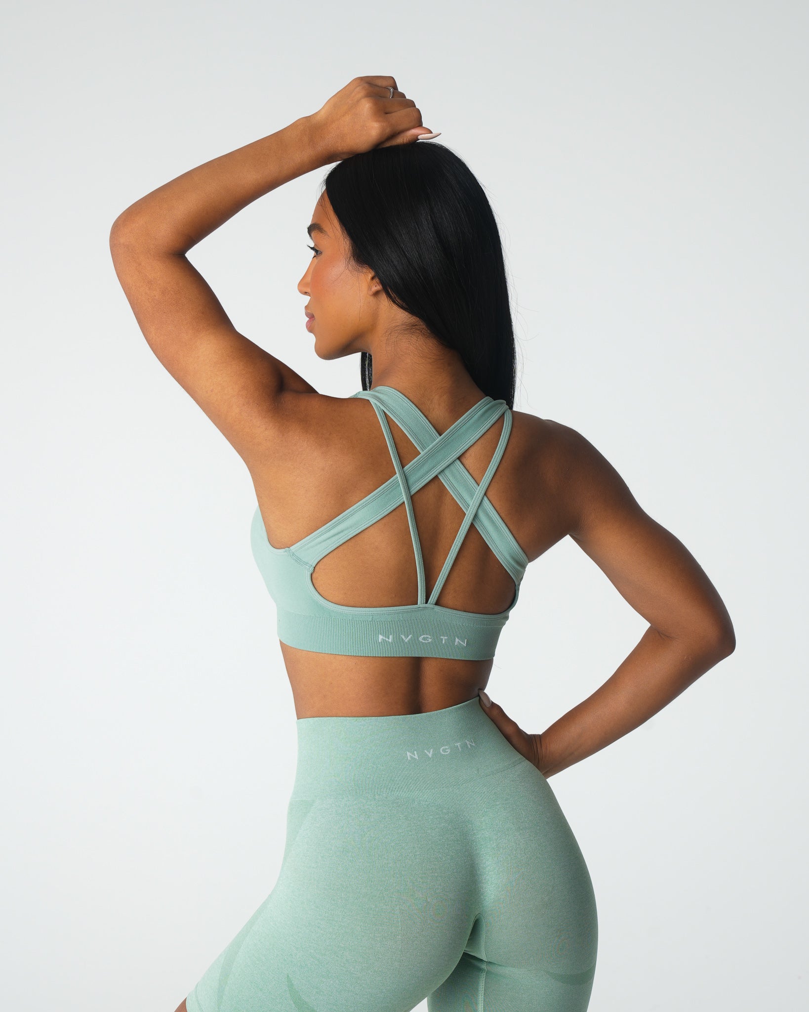 Sage Green Inspire Seamless Bra Sage Green | NVGTN Discount