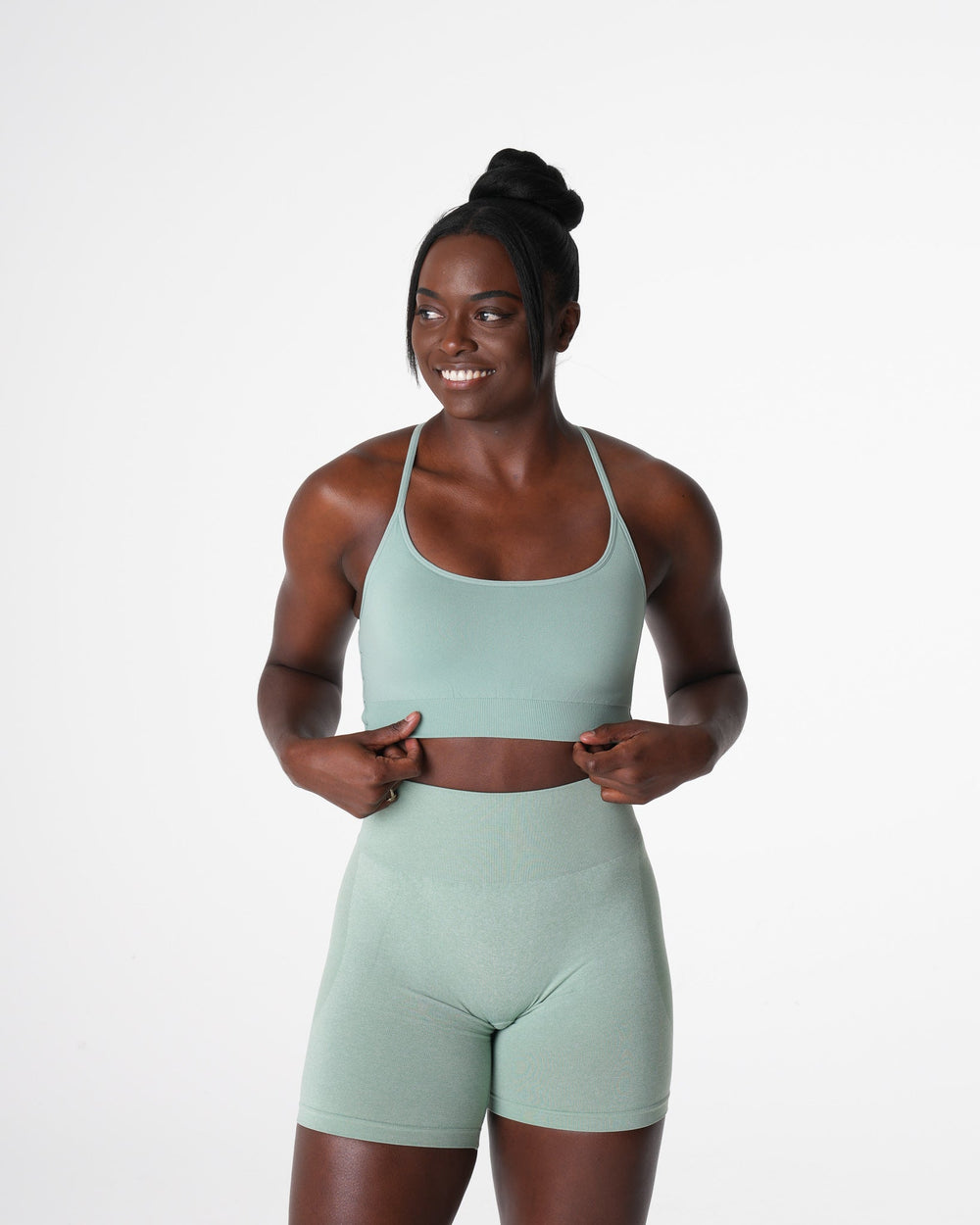 Sage Green Invincible Seamless Bra Sage Green | NVGTN Online