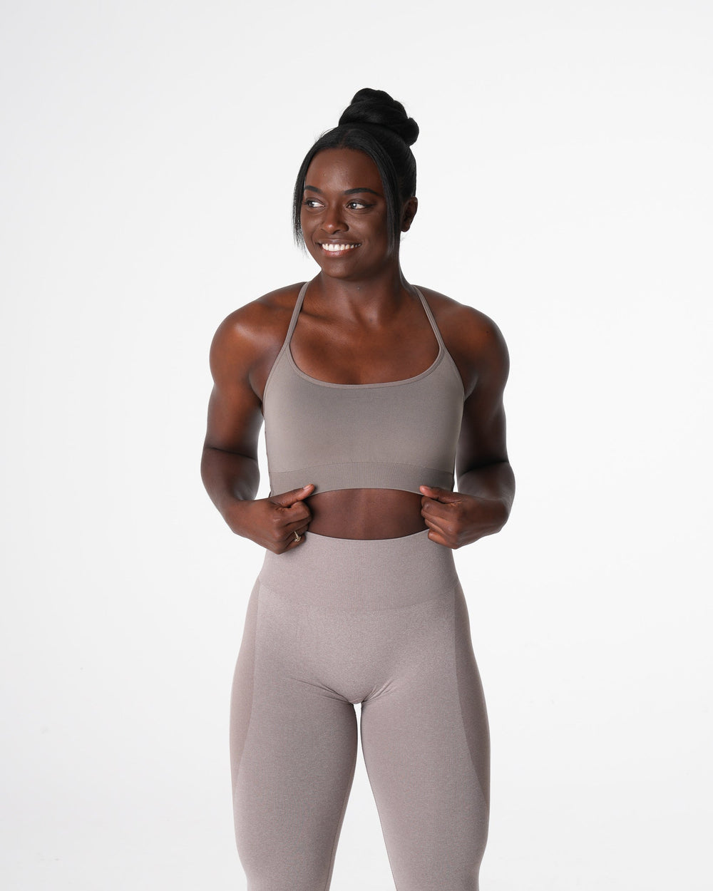 Taupe Invincible Seamless Bra Taupe | NVGTN Discount