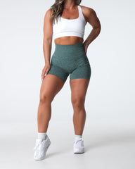 Forest Green Scrunch Seamless Shorts Forest Green | NVGTN For Sale