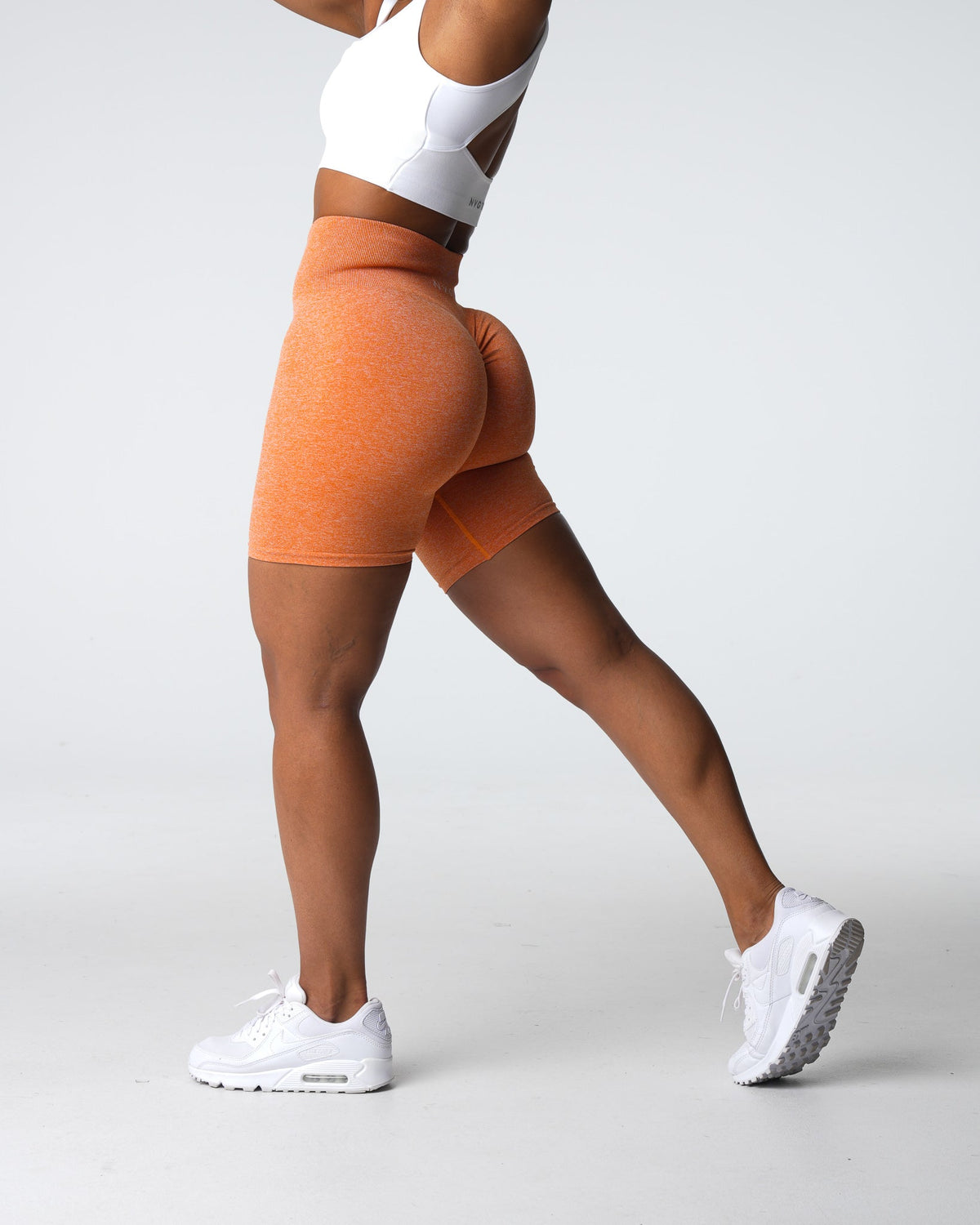 Burnt Orange Scrunch Seamless Shorts Burnt Orange | NVGTN Online Shop