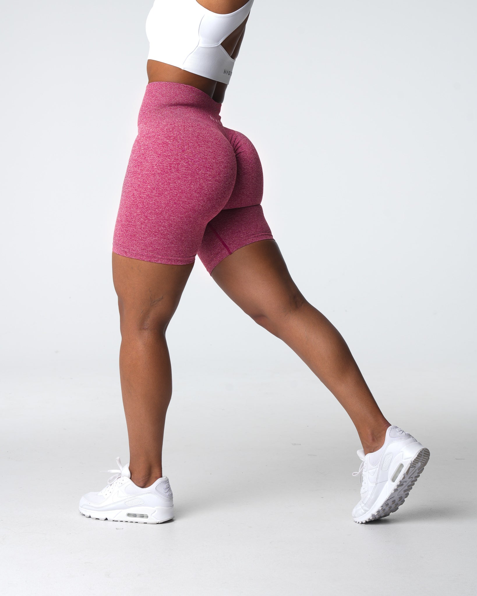 Crimson Scrunch Seamless Shorts Crimson | NVGTN New