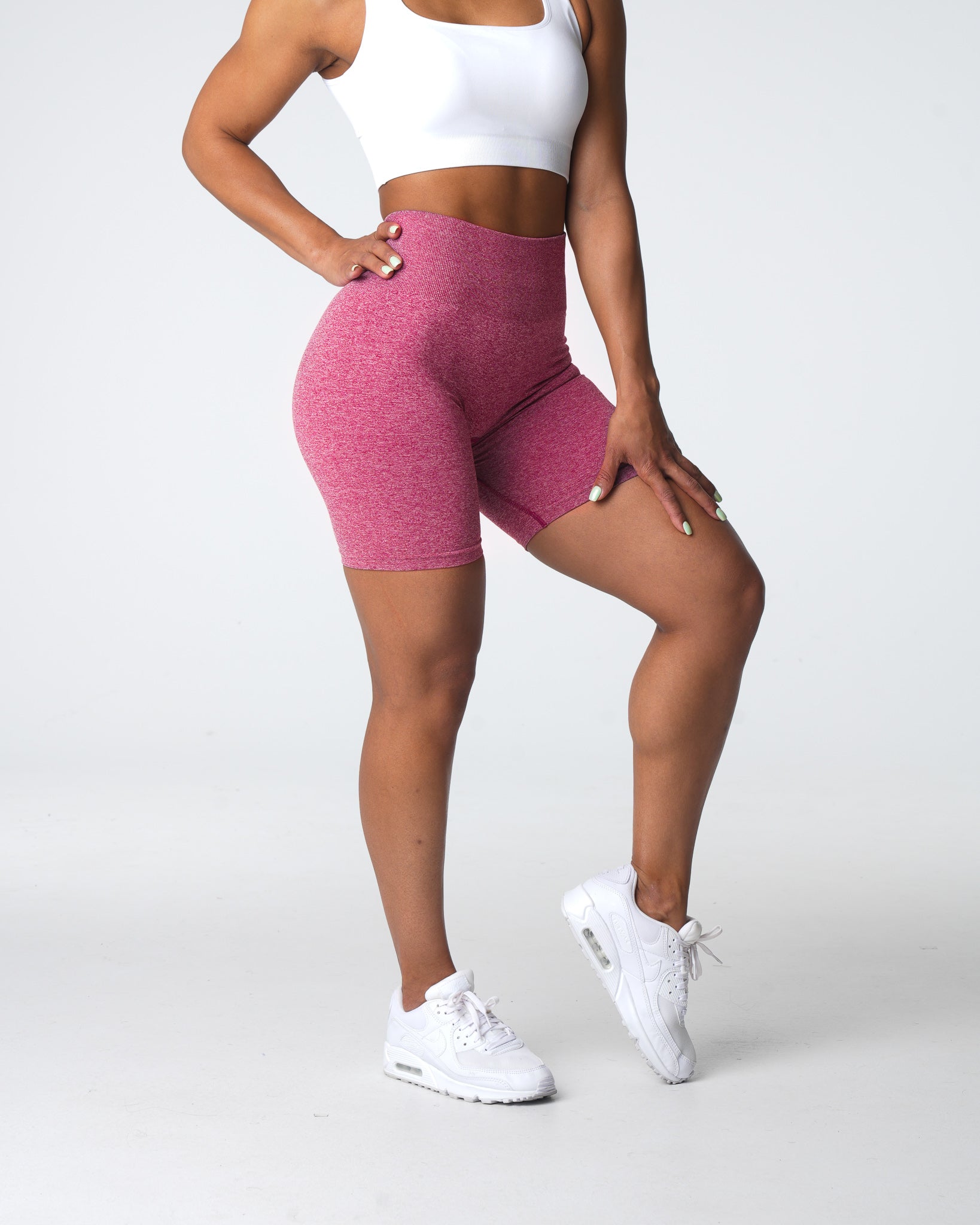 Crimson Scrunch Seamless Shorts Crimson | NVGTN New