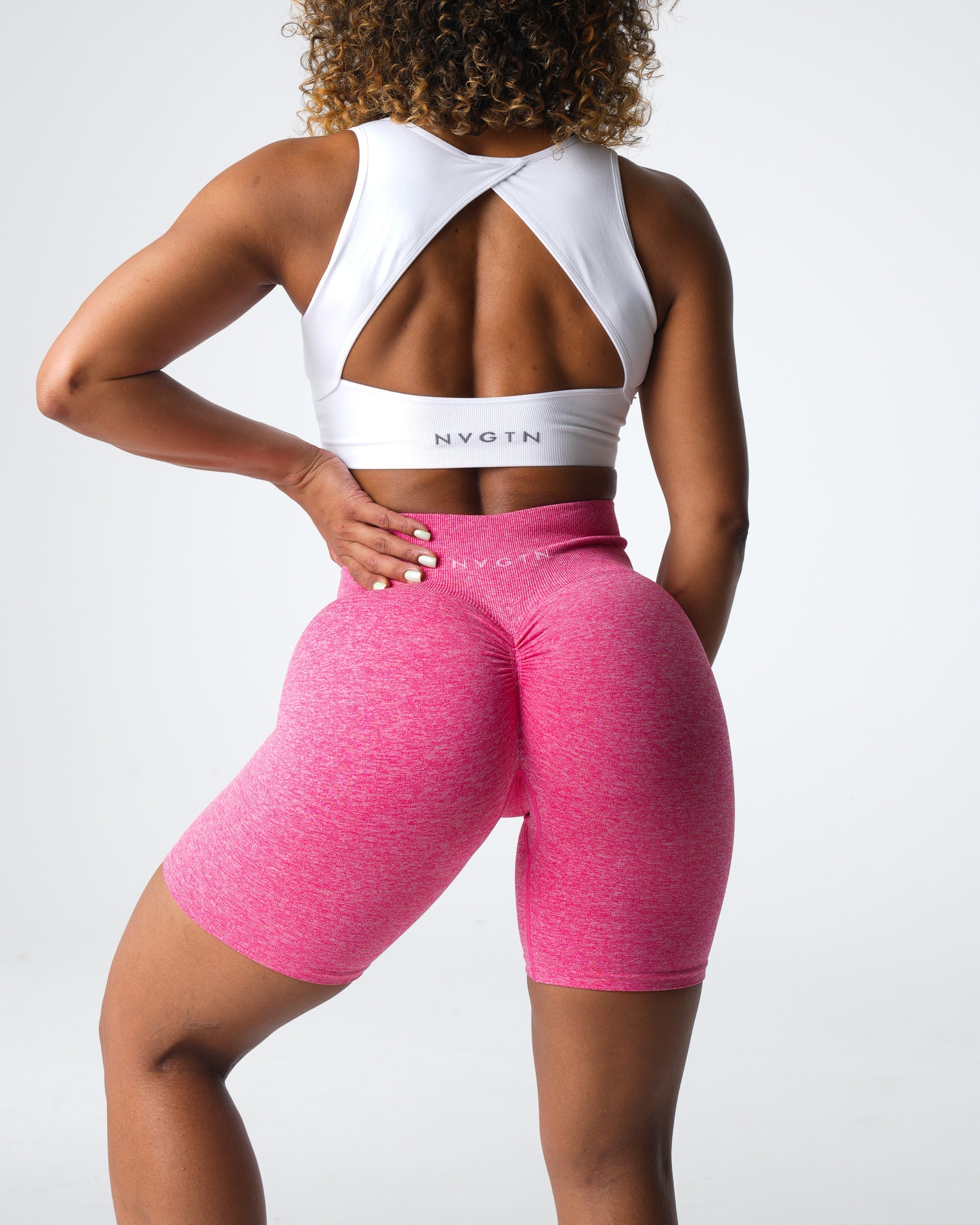 Hot Pink Scrunch Seamless Shorts Hot Pink | NVGTN Near Me