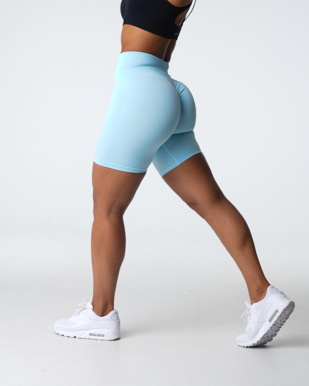 Pastel Blue Scrunch Seamless Shorts Pastel Blue | NVGTN Discount