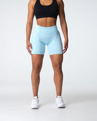 Pastel Blue Scrunch Seamless Shorts Pastel Blue | NVGTN Discount