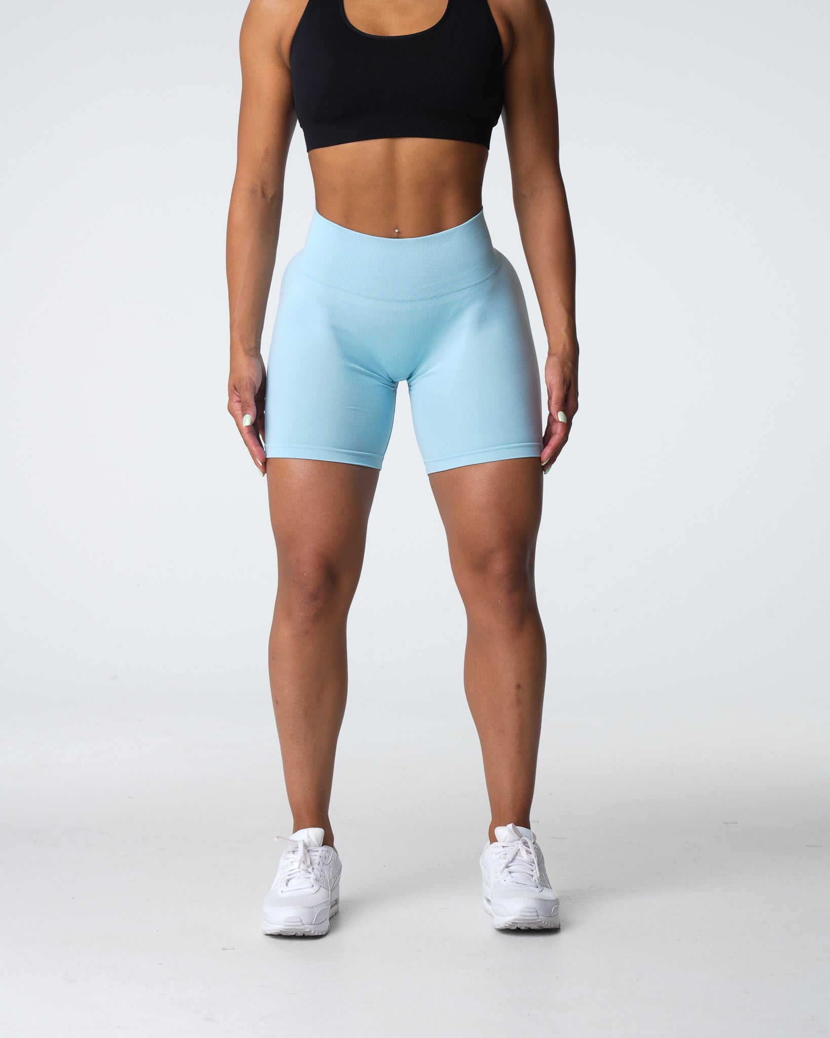 Pastel Blue Pro Seamless Shorts Pastel Blue | NVGTN Near Me