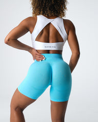 Aqua Contour Seamless Shorts Aqua | NVGTN New