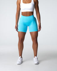 Aqua Contour Seamless Shorts Aqua | NVGTN New