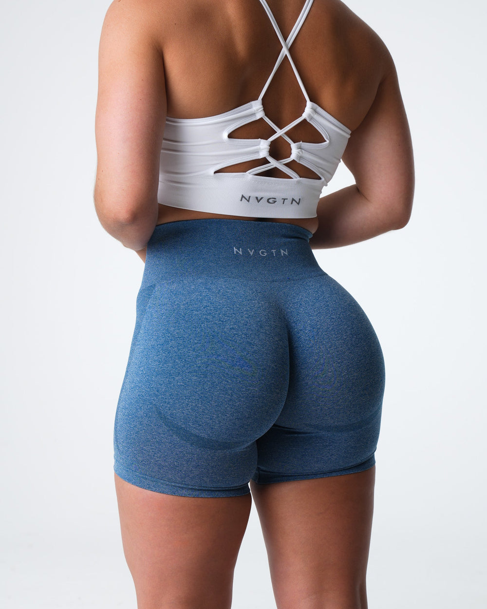 Slate Blue Contour Seamless Shorts Slate Blue | NVGTN Sale