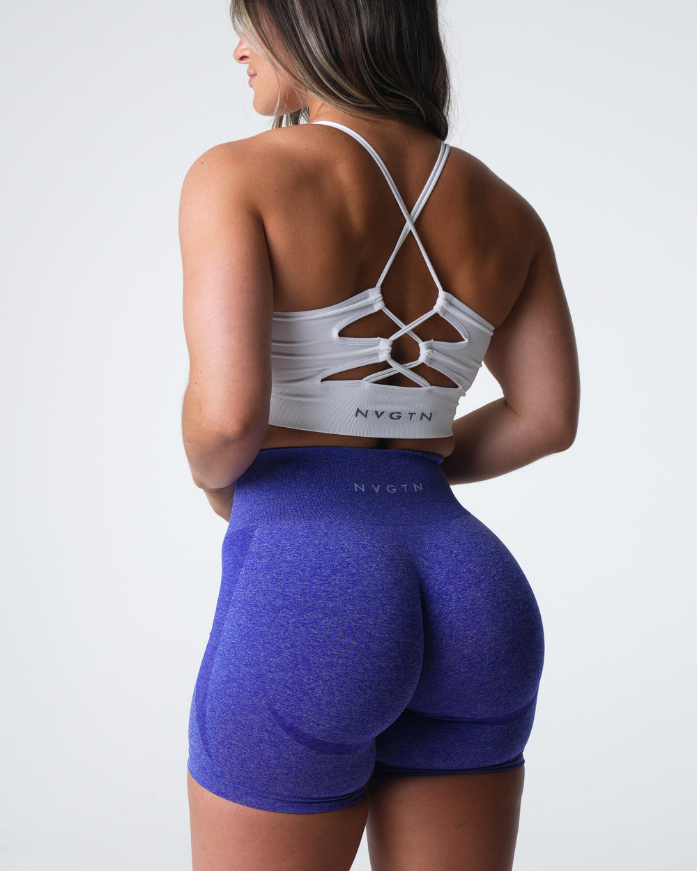Electric Blue Contour Seamless Shorts Electric Blue | NVGTN US