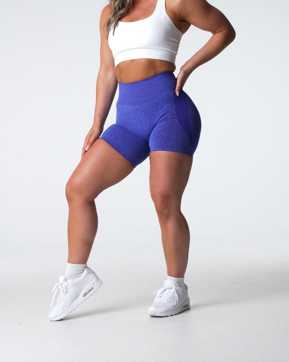 Electric Blue Contour Seamless Shorts Electric Blue | NVGTN US