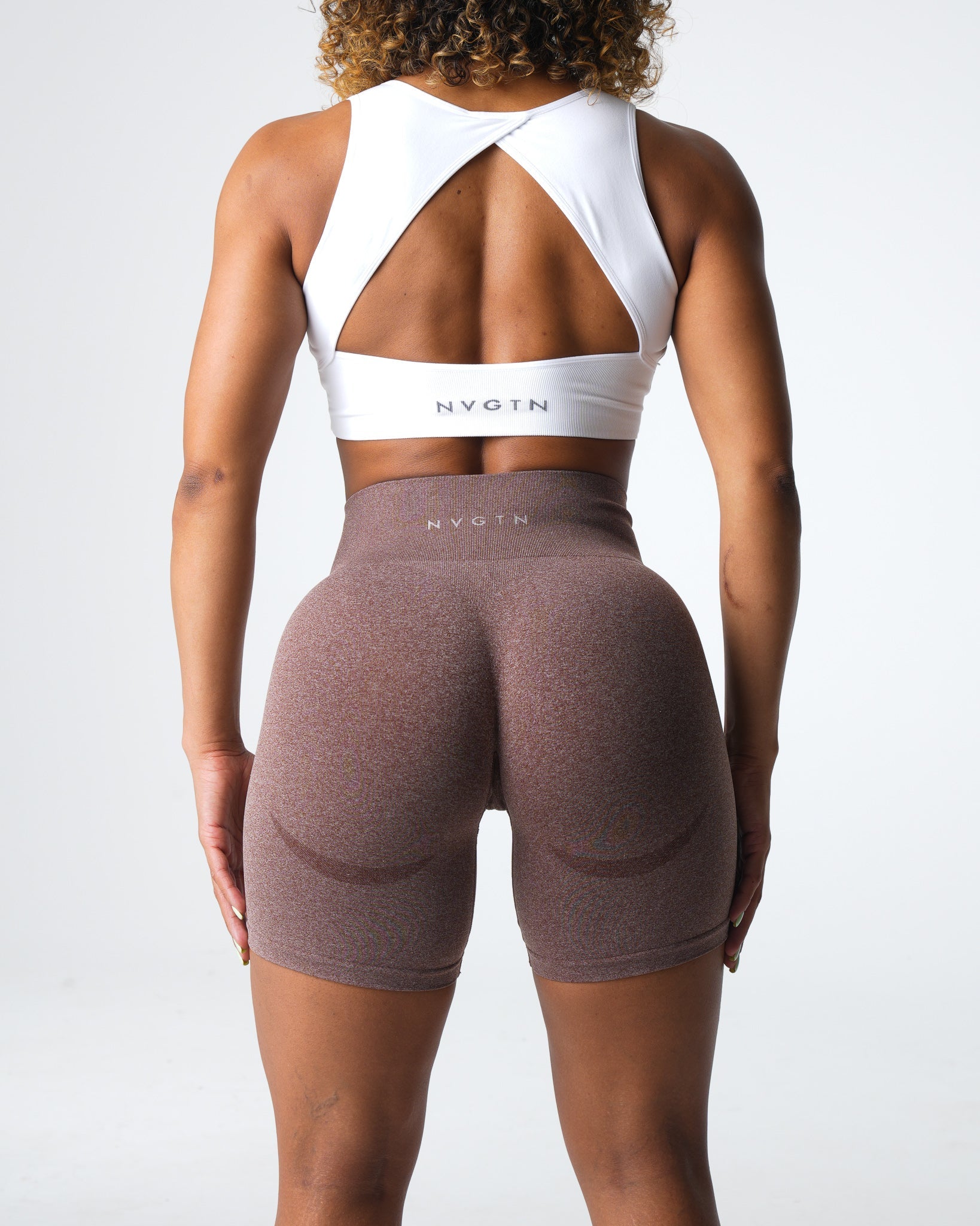 Cocoa Contour Seamless Shorts Cocoa | NVGTN For Sale