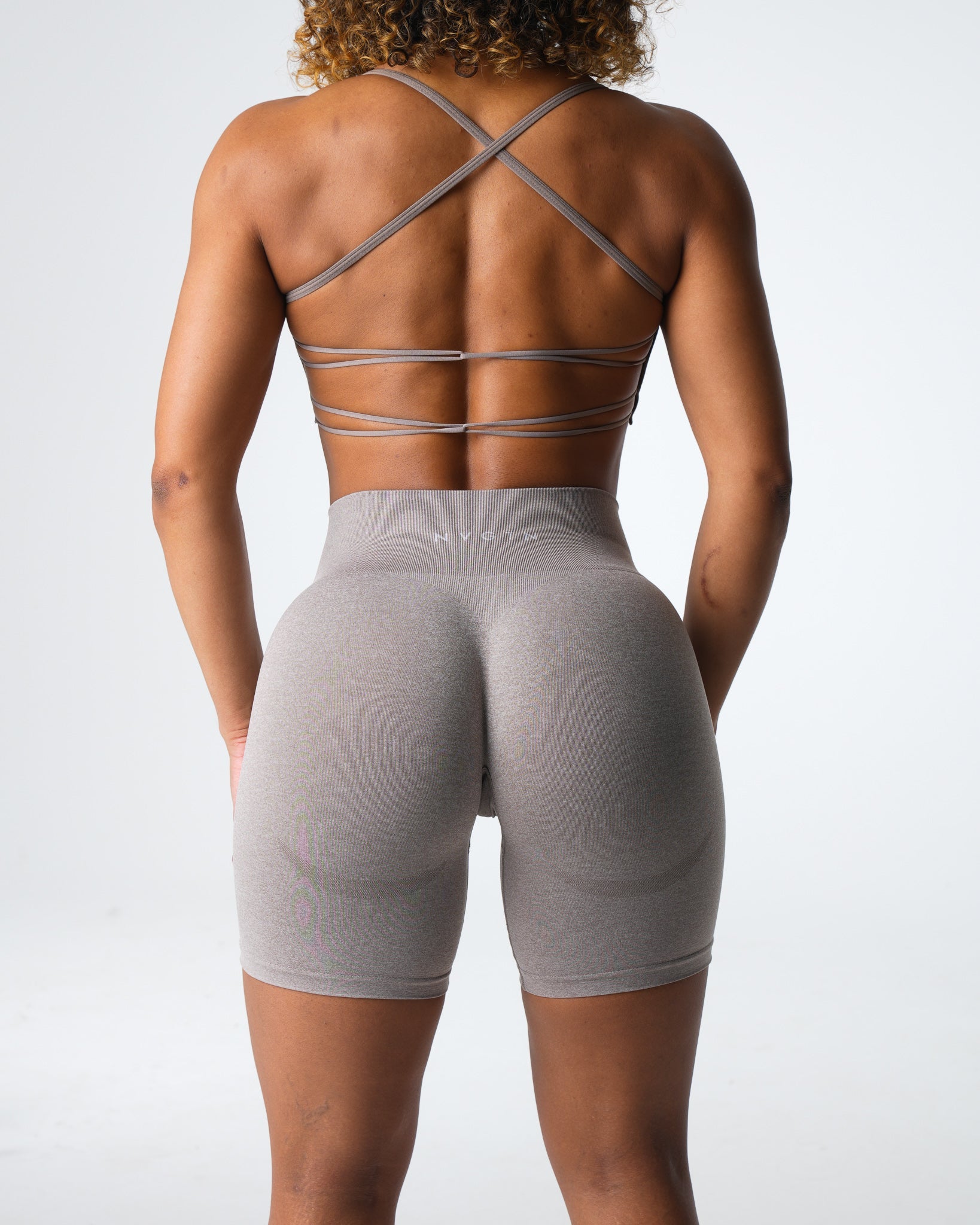 Taupe Contour Seamless Shorts Taupe | NVGTN US