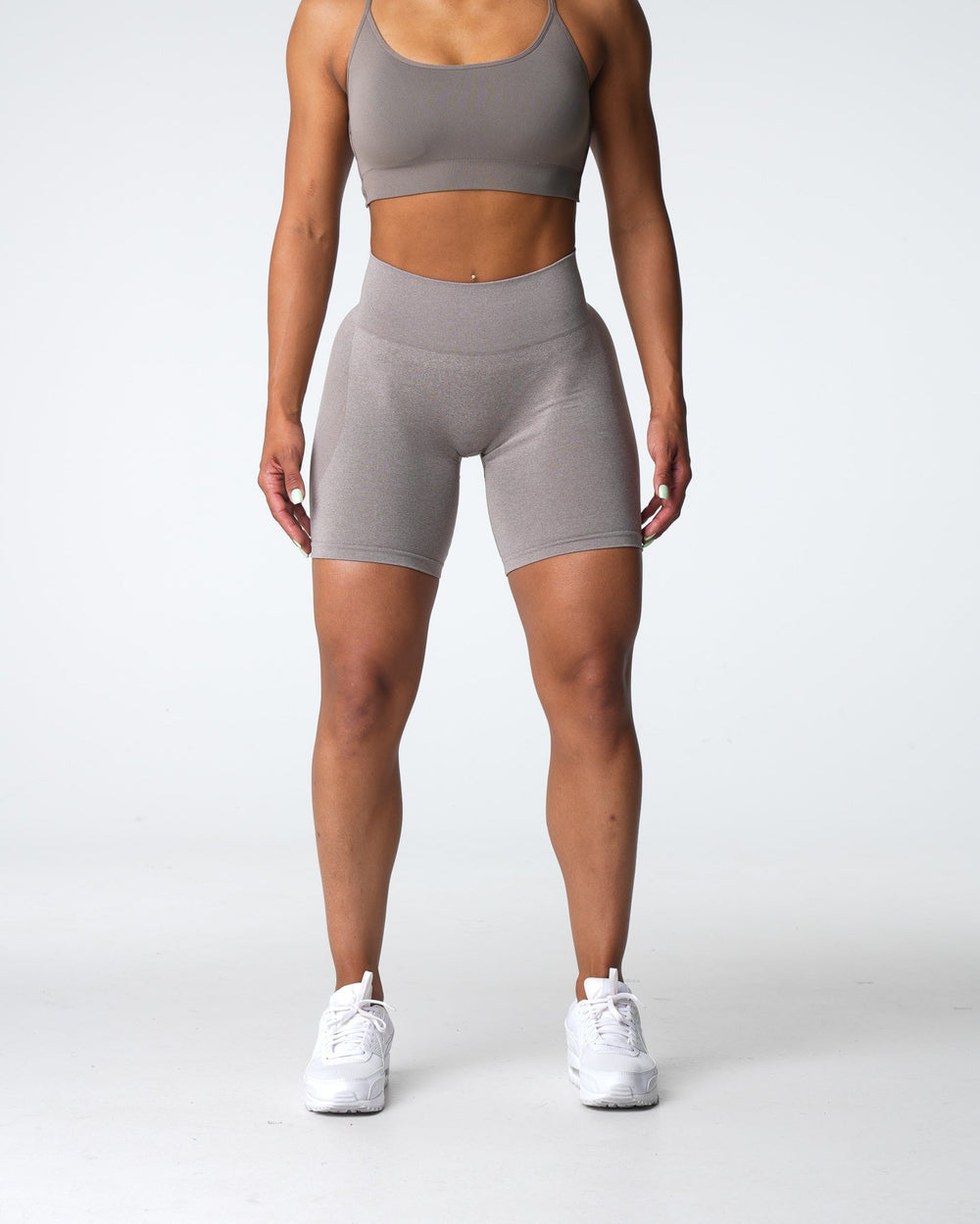 Taupe Contour Seamless Shorts Taupe | NVGTN US