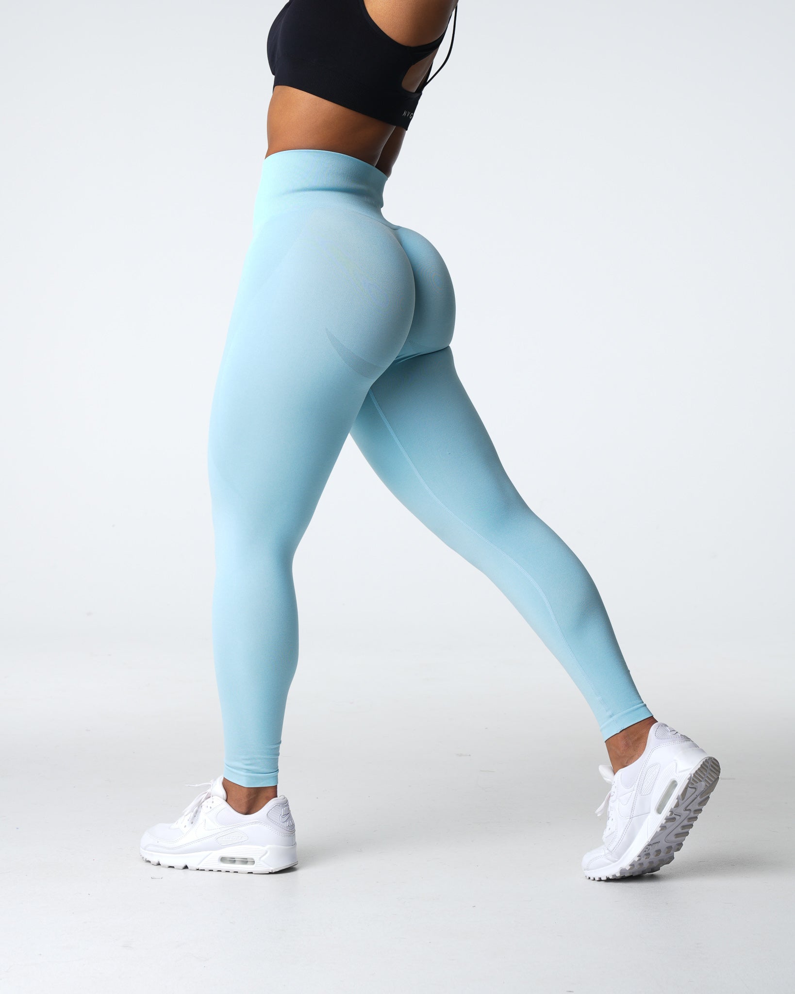Pastel Blue Contour Seamless Leggings Pastel Blue | NVGTN Near Me