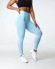 Pastel Blue Contour Seamless Leggings Pastel Blue | NVGTN Near Me