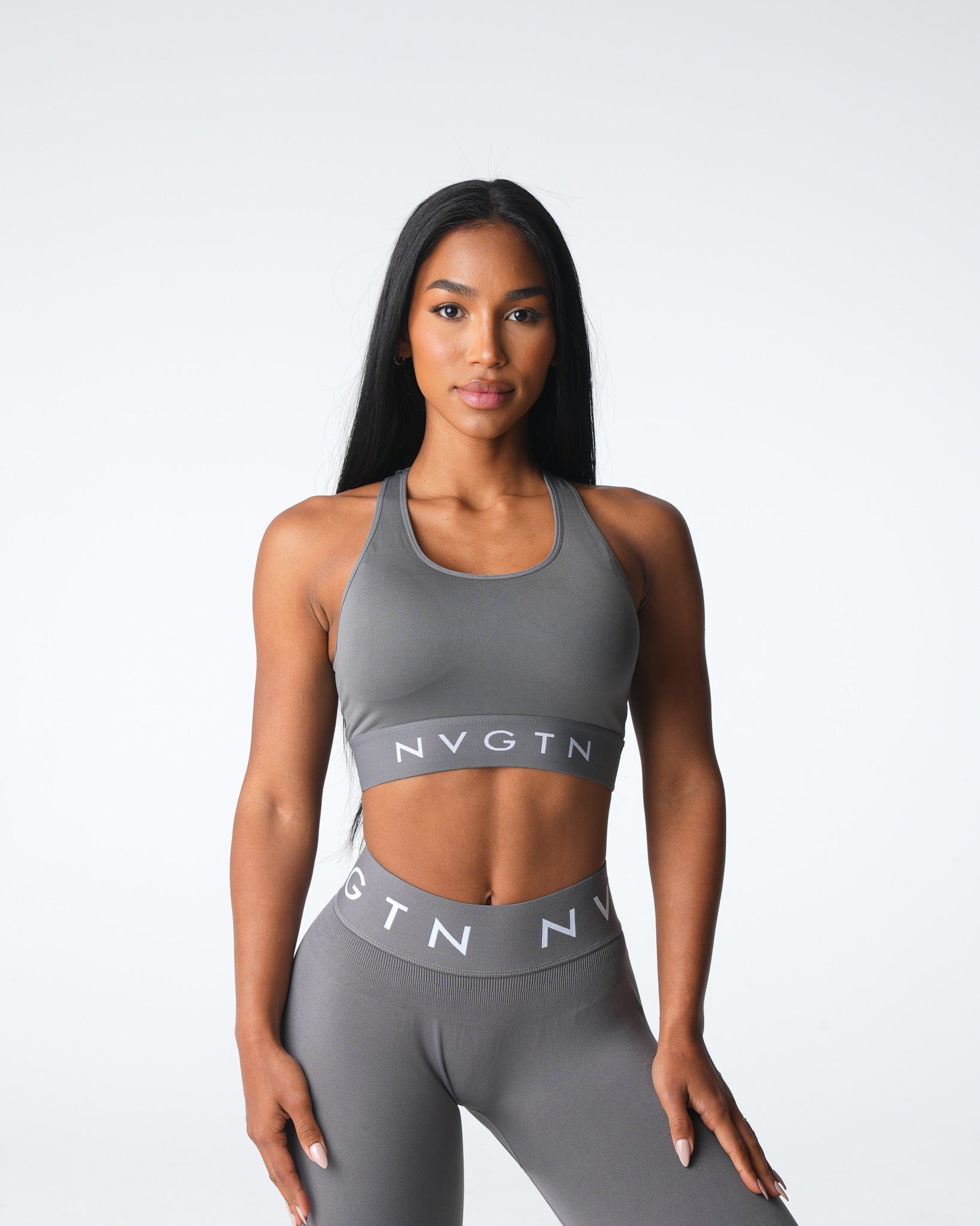 Charcoal Legacy Sport Seamless Bra Charcoal | NVGTN Outlet