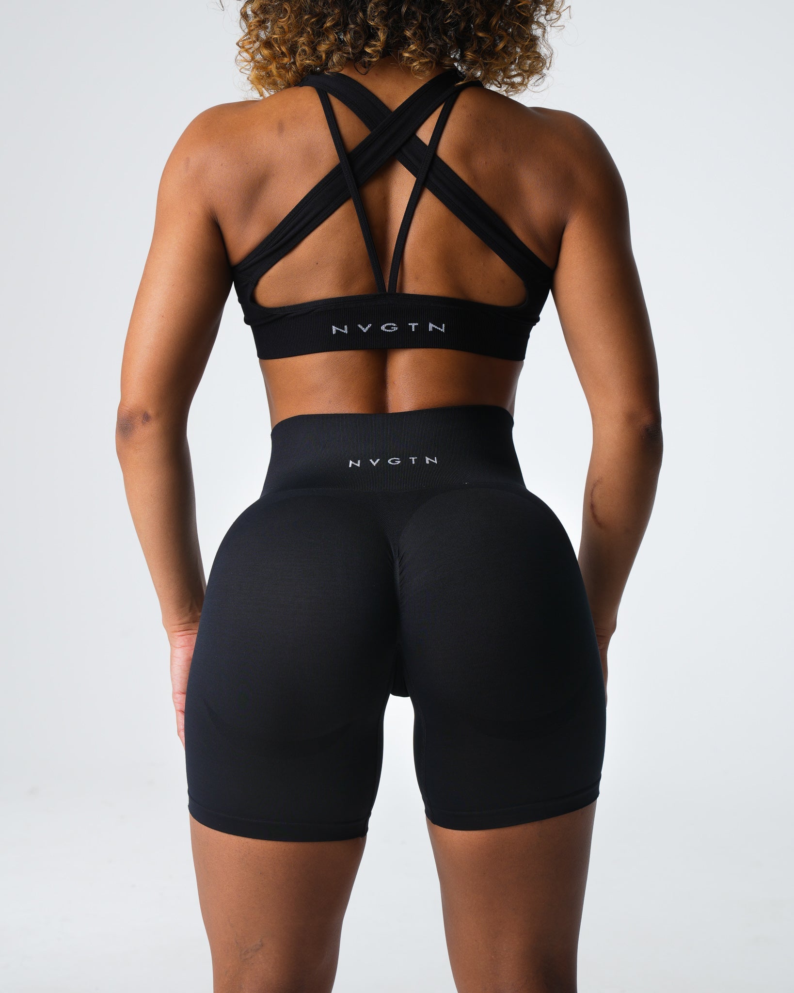 Black Contour 2.0 Seamless Shorts Black | NVGTN Discount