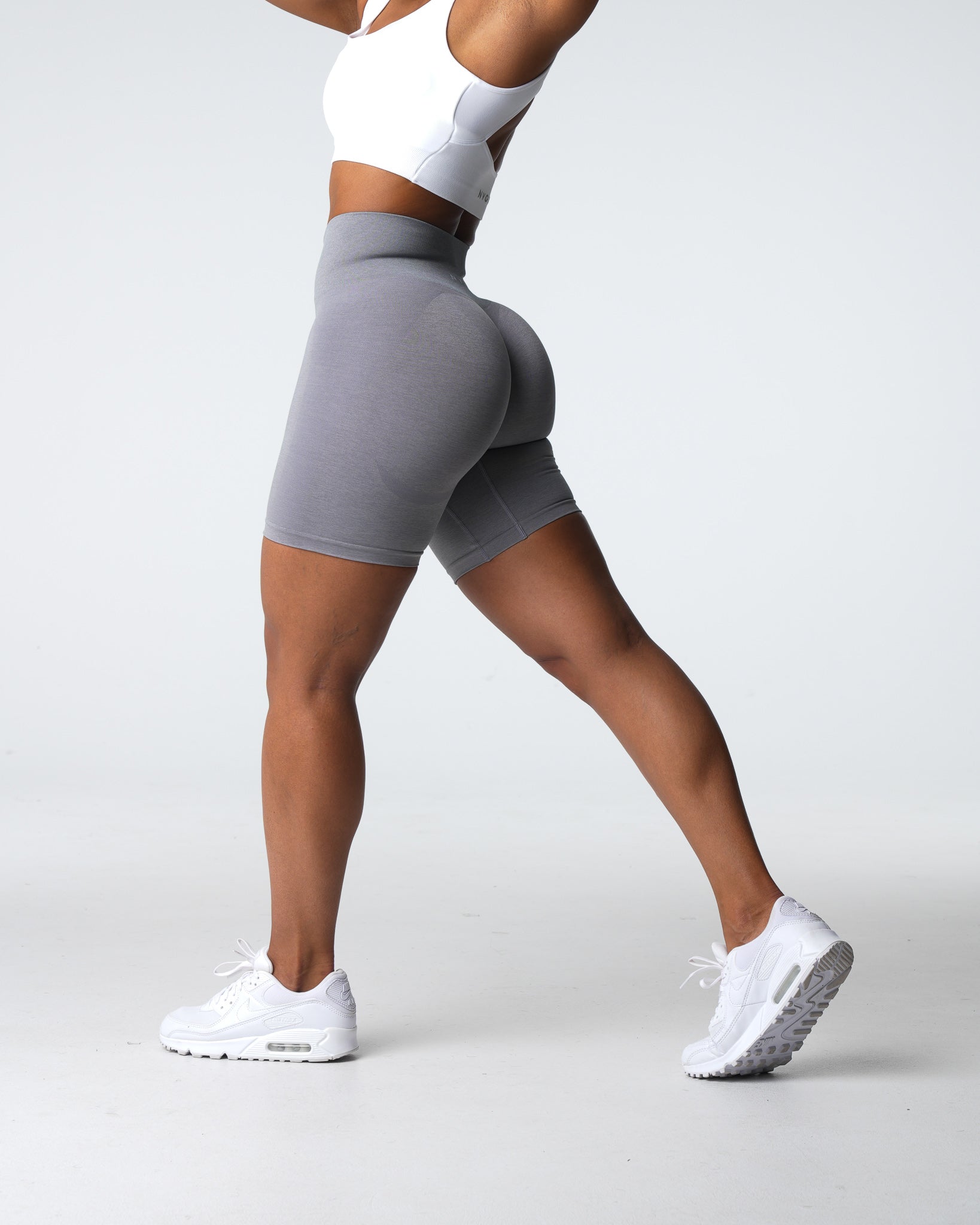 Grey Contour 2.0 Seamless Shorts Grey | NVGTN US