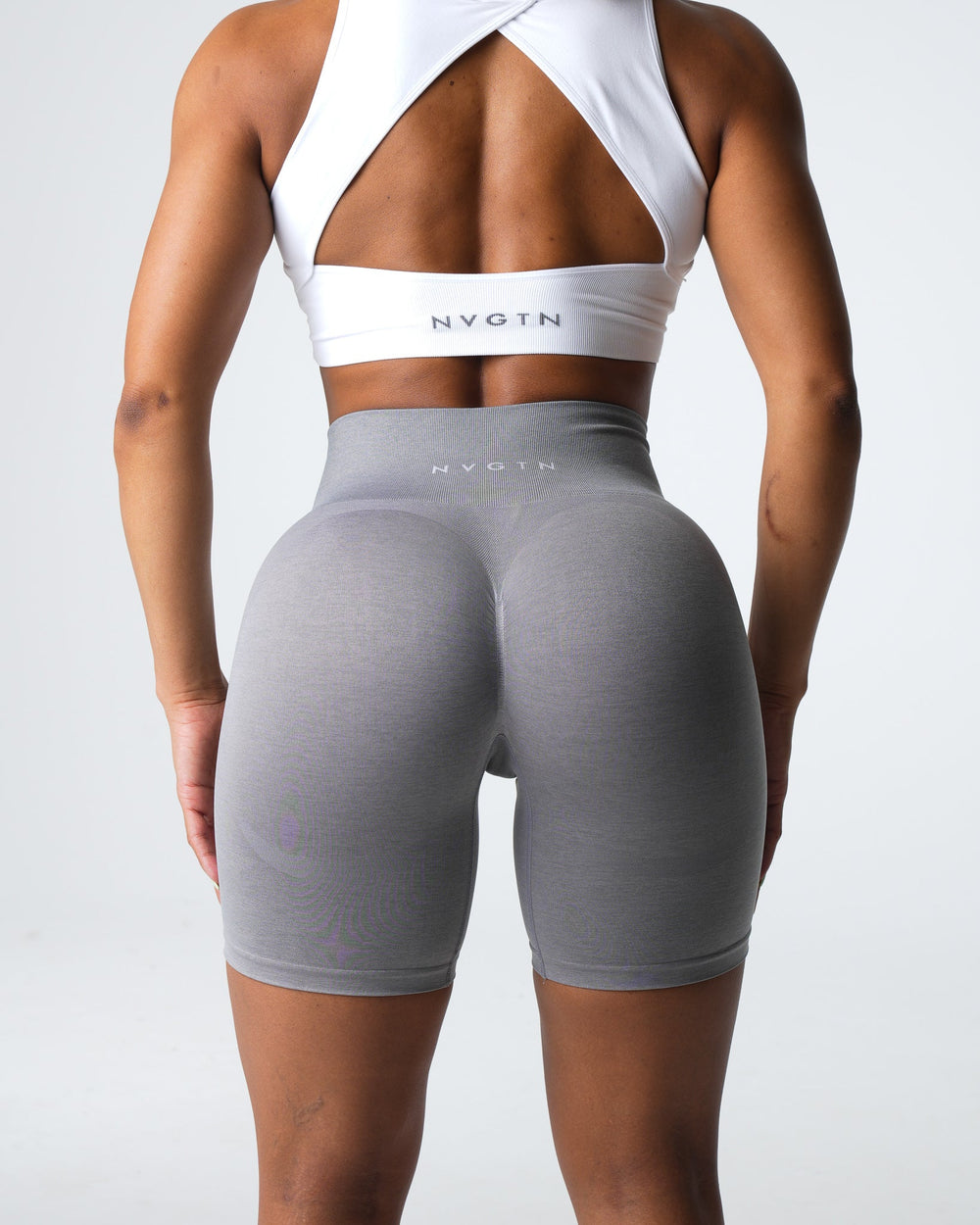 Grey Contour 2.0 Seamless Shorts Grey | NVGTN US