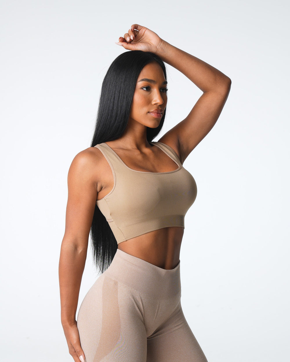 Beige Empower Seamless Bra Beige | NVGTN For Sale