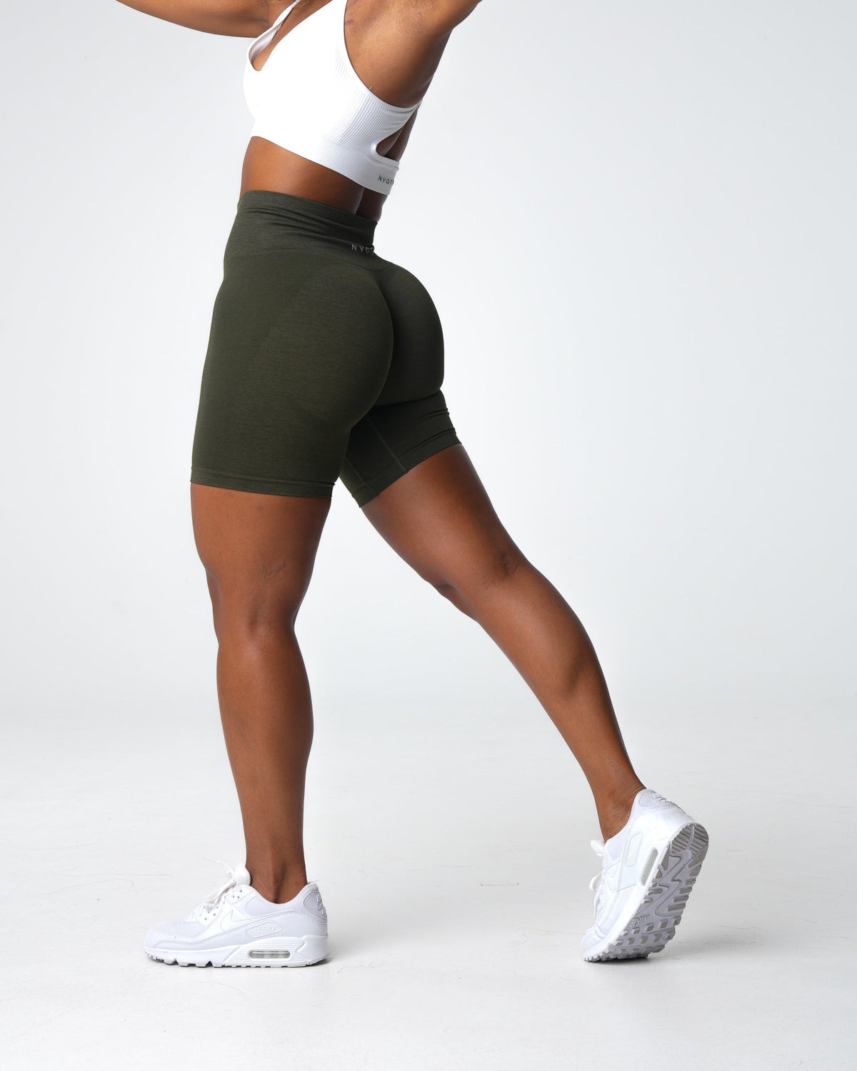 Olive Contour 2.0 Seamless Shorts Olive | NVGTN Near Me
