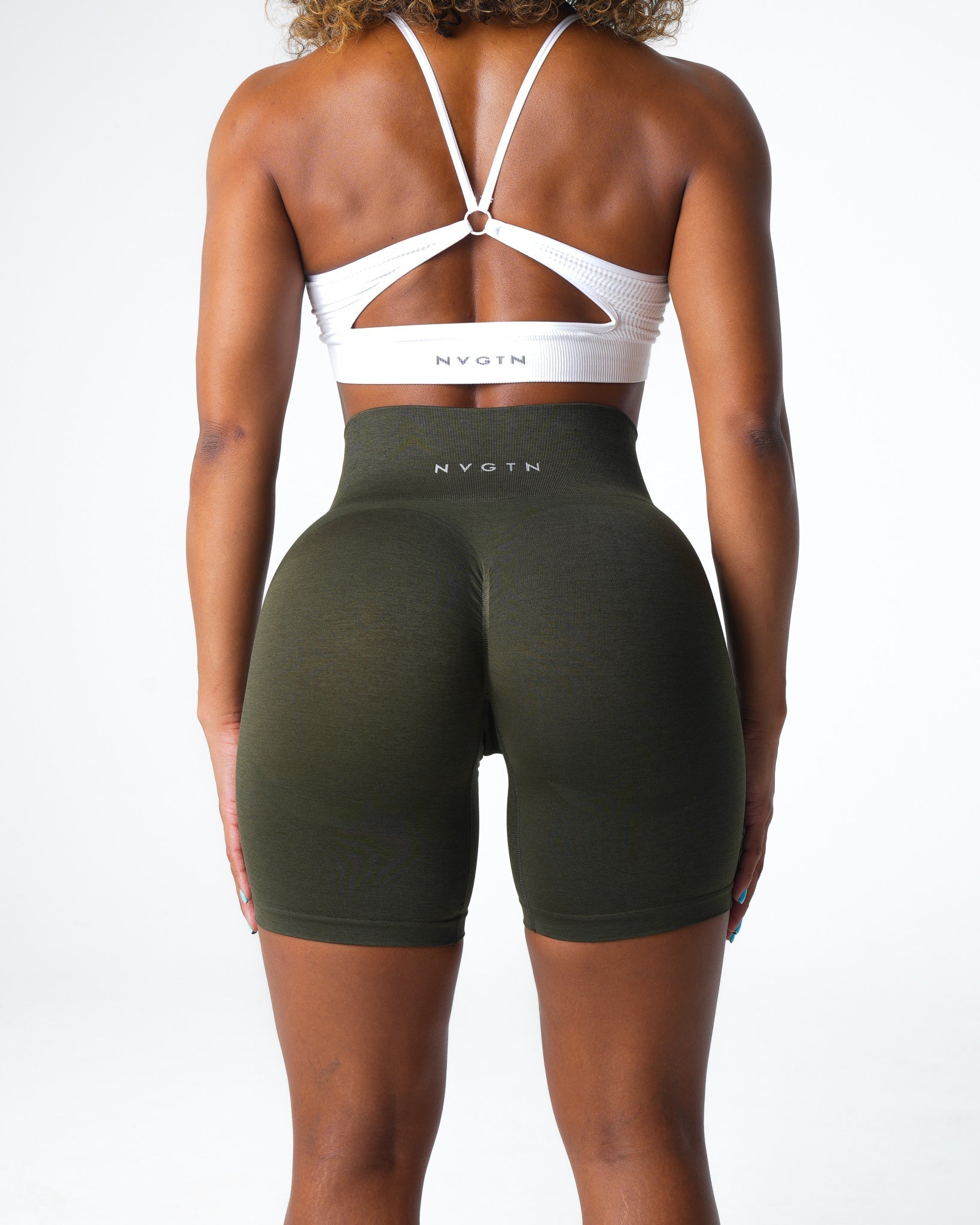 Olive Contour 2.0 Seamless Shorts Olive | NVGTN Near Me