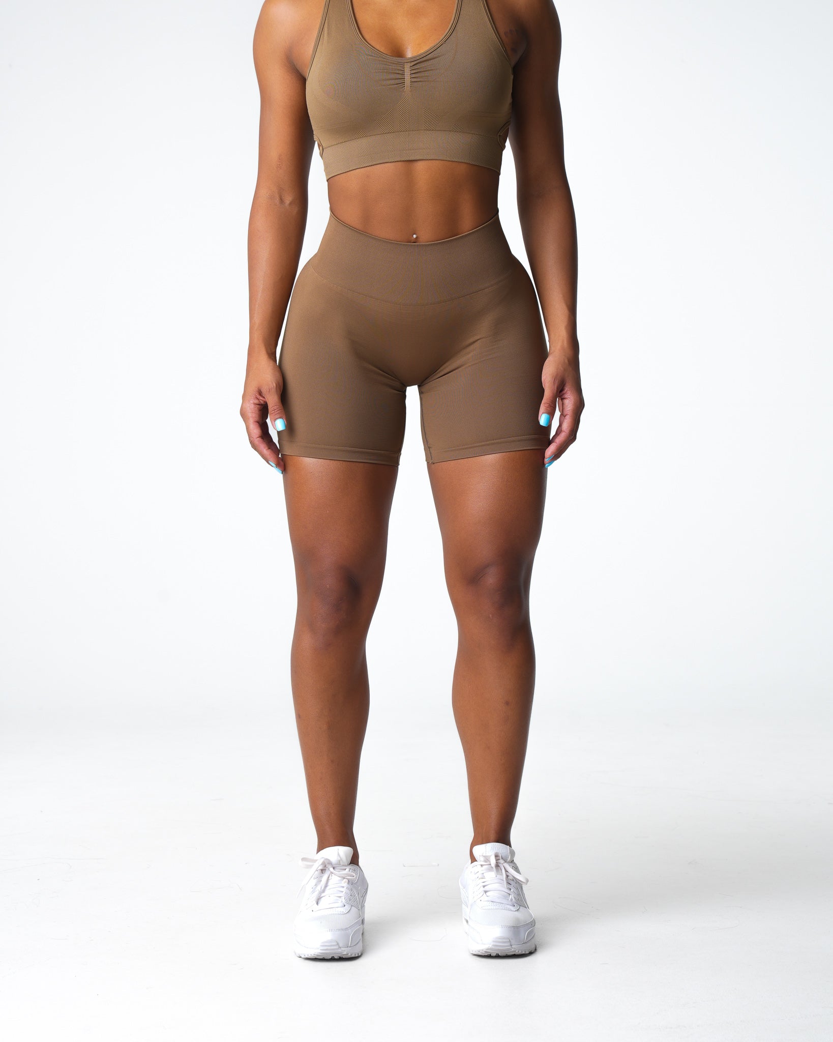 Toasted Almond Solid Seamless Shorts Toasted Almond | NVGTN Near Me