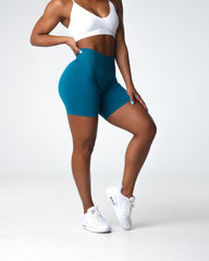 French Blue Solid Seamless Shorts French Blue | NVGTN Outlet