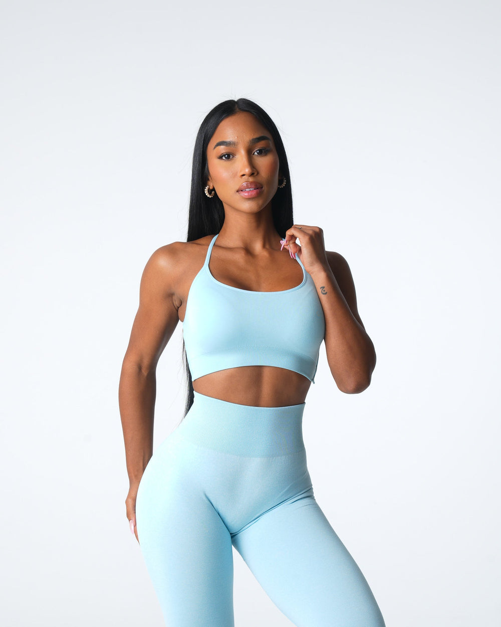 Pastel Blue Invincible Seamless Bra Pastel Blue | NVGTN Online Shop