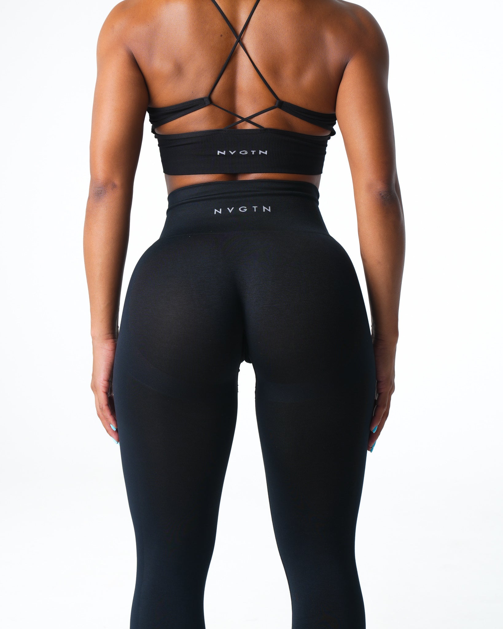 Black Performance Seamless Leggings Black | NVGTN US