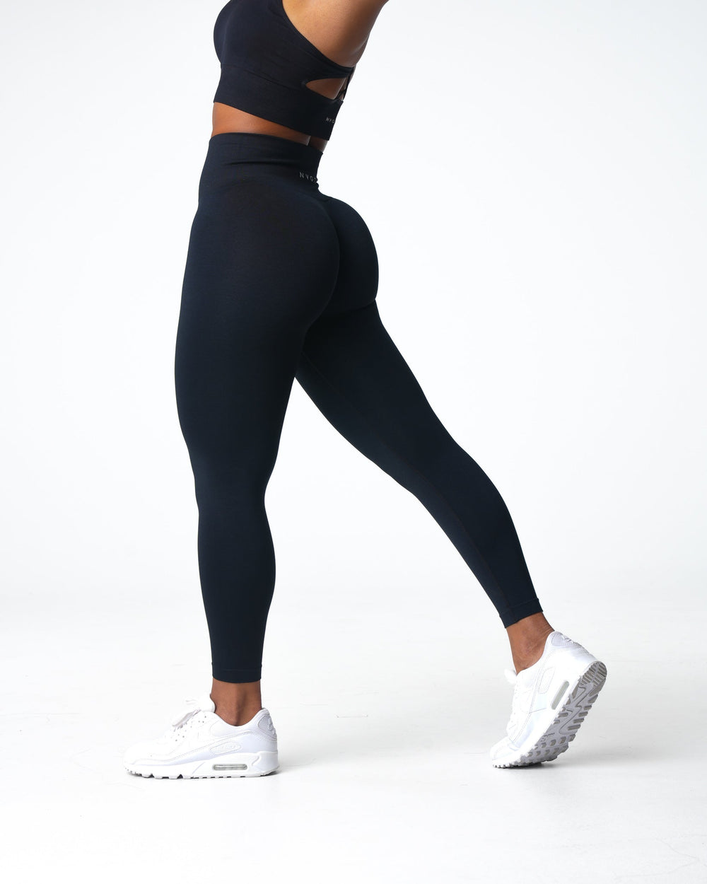 Black Shape Seamless Leggings Black | NVGTN US