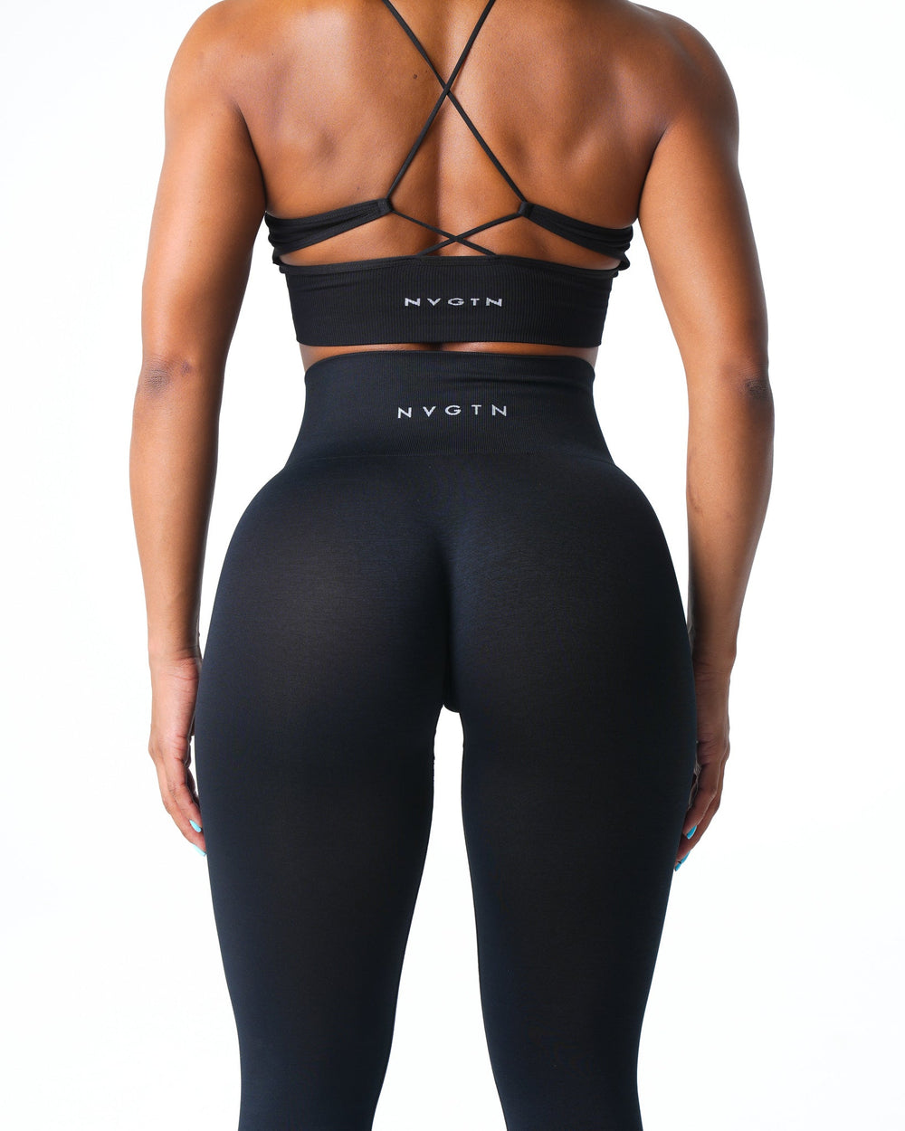 Black Shape Seamless Leggings Black | NVGTN US