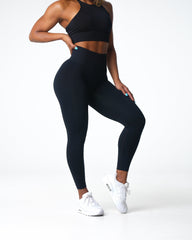 Black Shape Seamless Leggings Black | NVGTN US