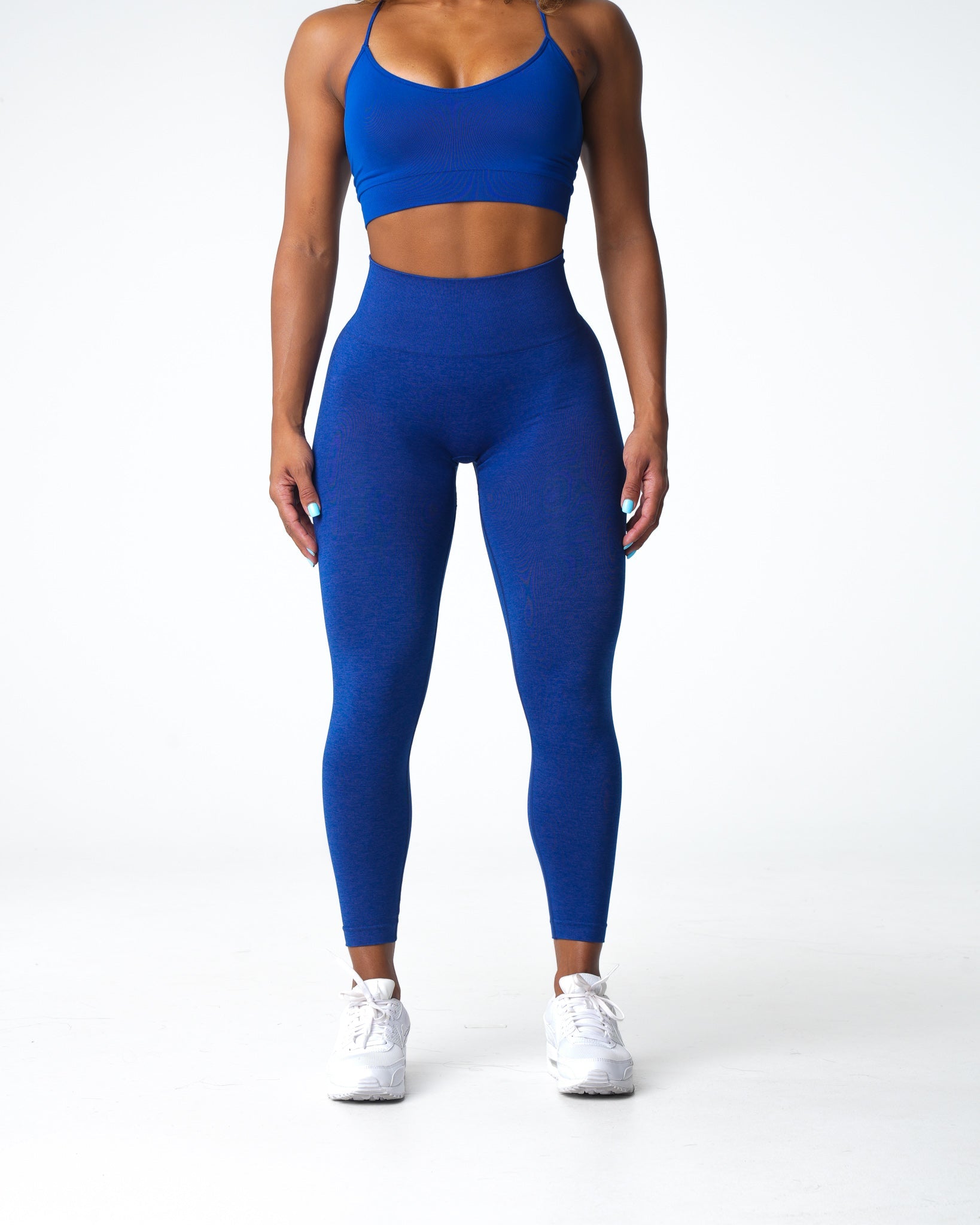 Azure Blue Shape Seamless Leggings Azure Blue | NVGTN For Sale